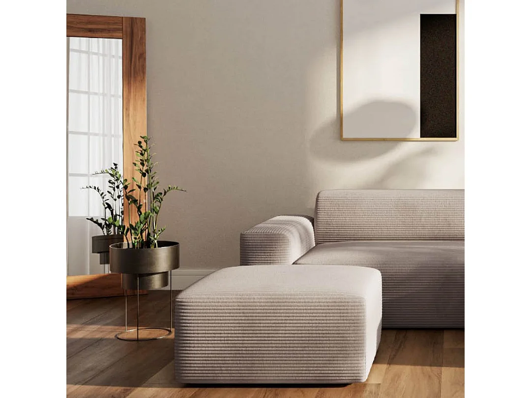 Rodier Canapé d'angle droit Villet écru