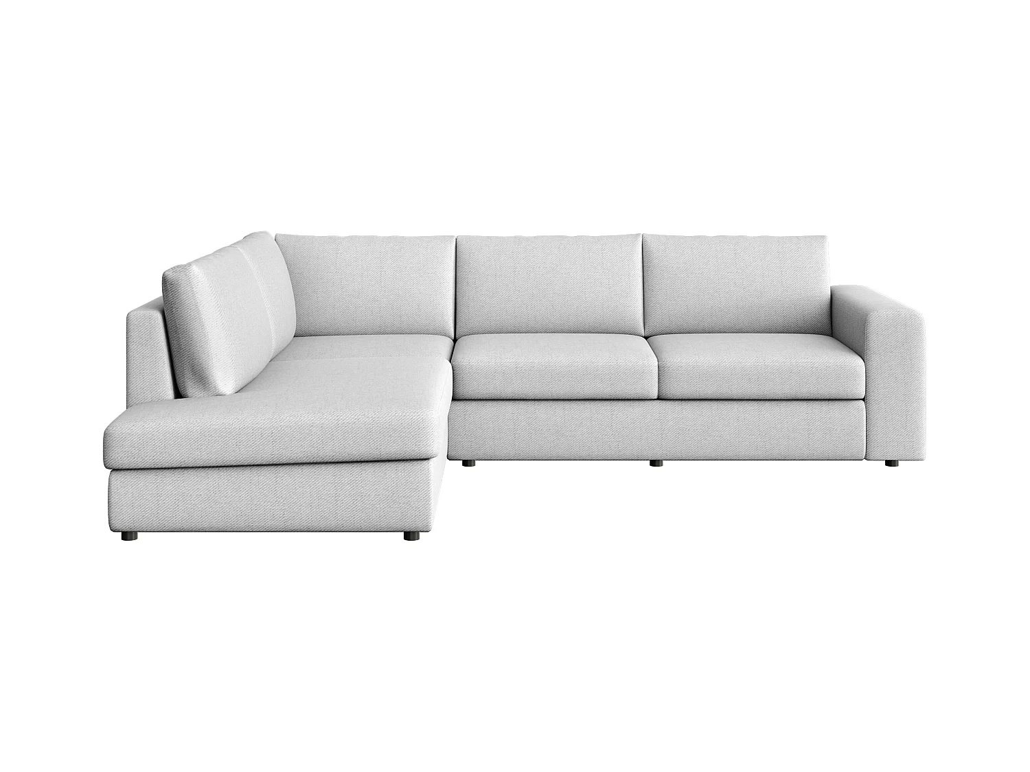 Rodier Canapé d'angle gauche Baga gris clair