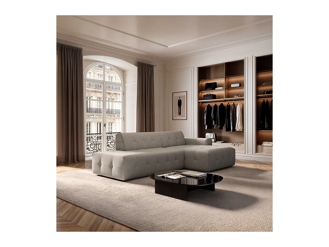 Rodier Canapé d'angle droit Tuil camel