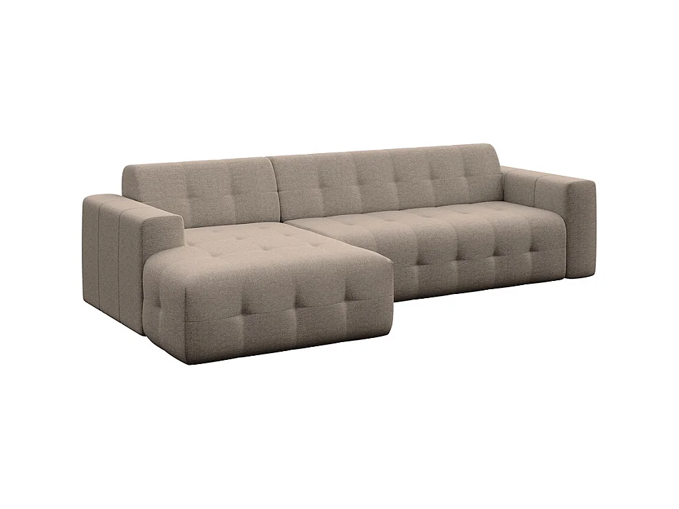 Rodier Grand Canapé d'angle gauche Tuil camel