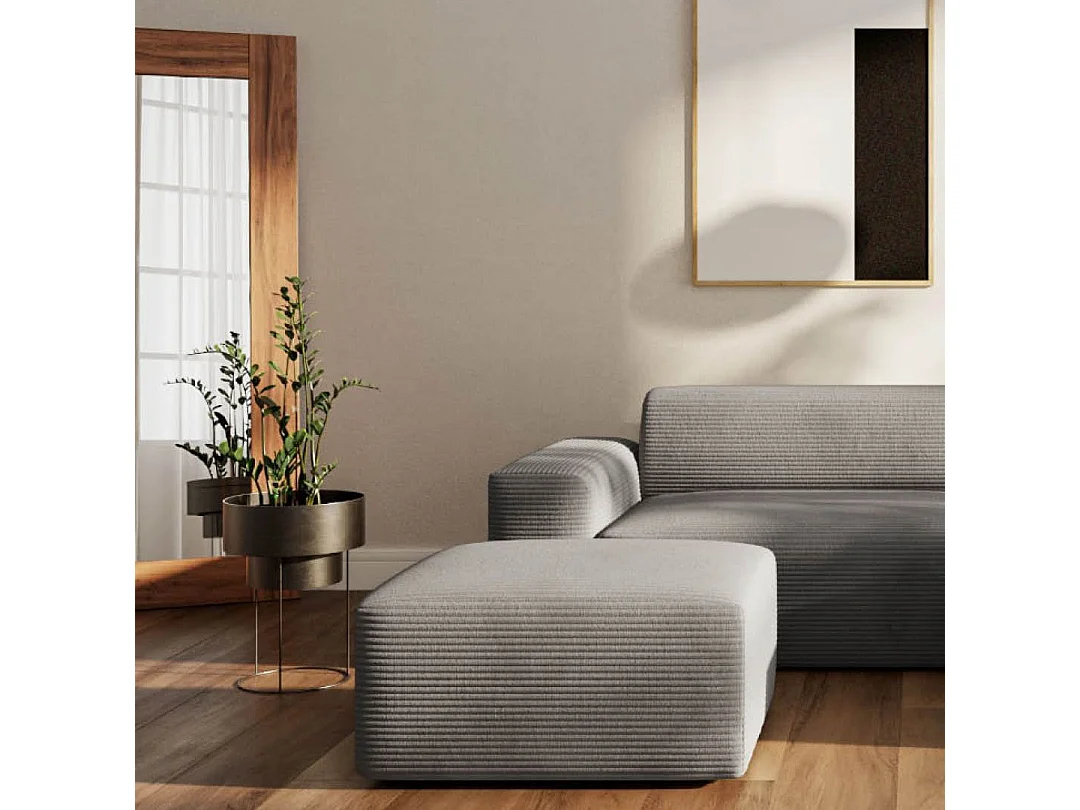 Rodier Canapé d'angle droit Villet gris