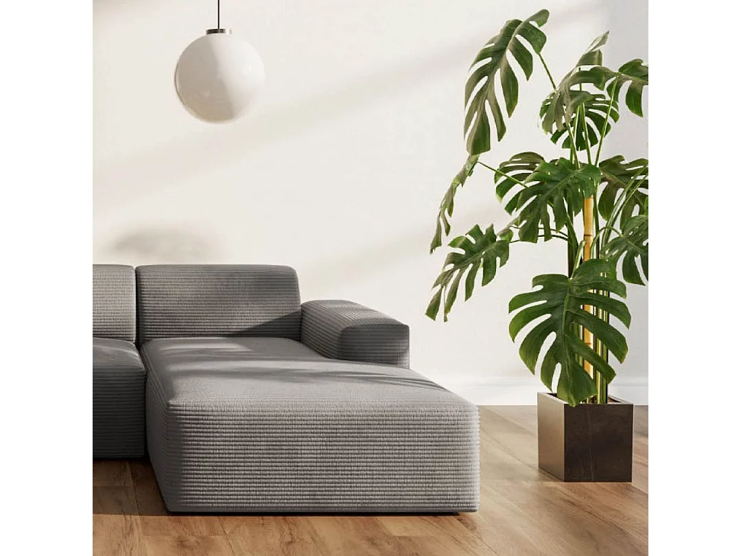 Rodier Canapé d'angle droit Villet gris
