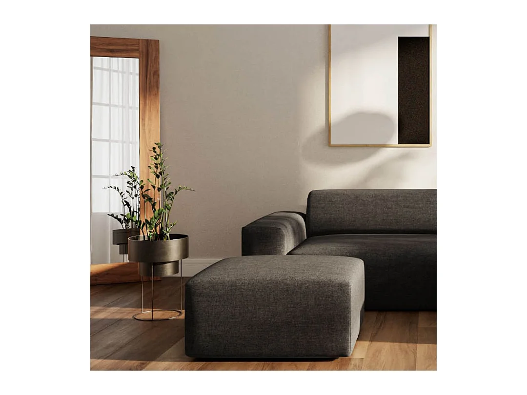 Rodier Canapé d'angle droit Villet anthracite