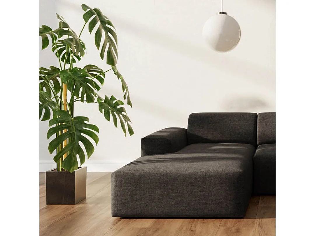 Rodier Canapé d'angle gauche Villet anthracite