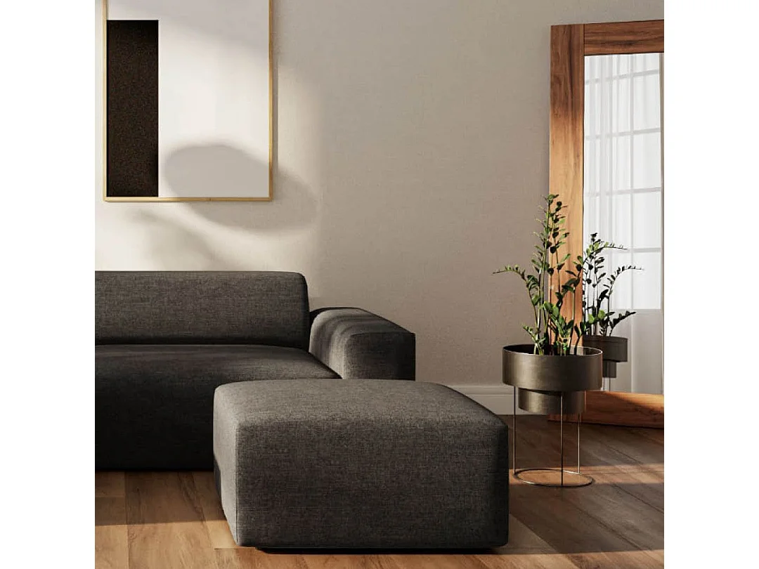 Rodier Canapé d'angle gauche Villet anthracite