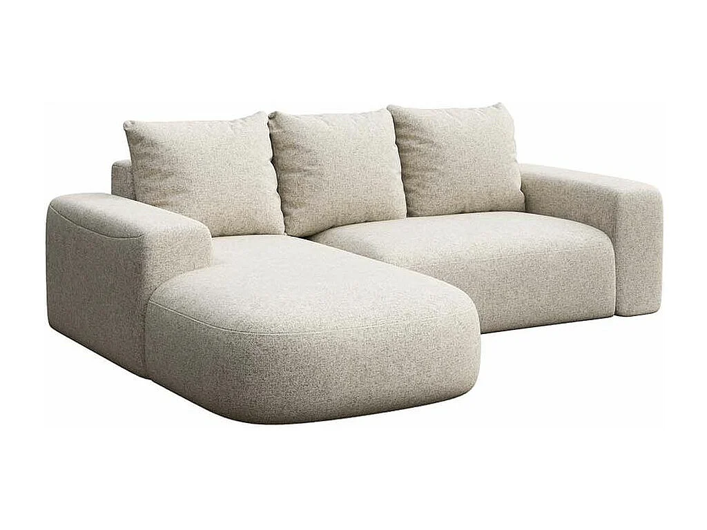 Rodier Canapé d'angle gauche Monce beige clair