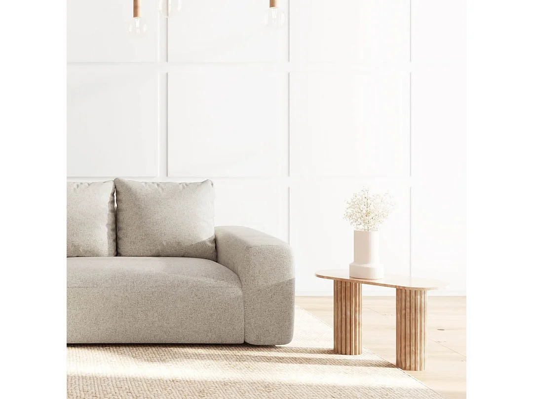 Rodier Canapé d'angle gauche Monce beige clair