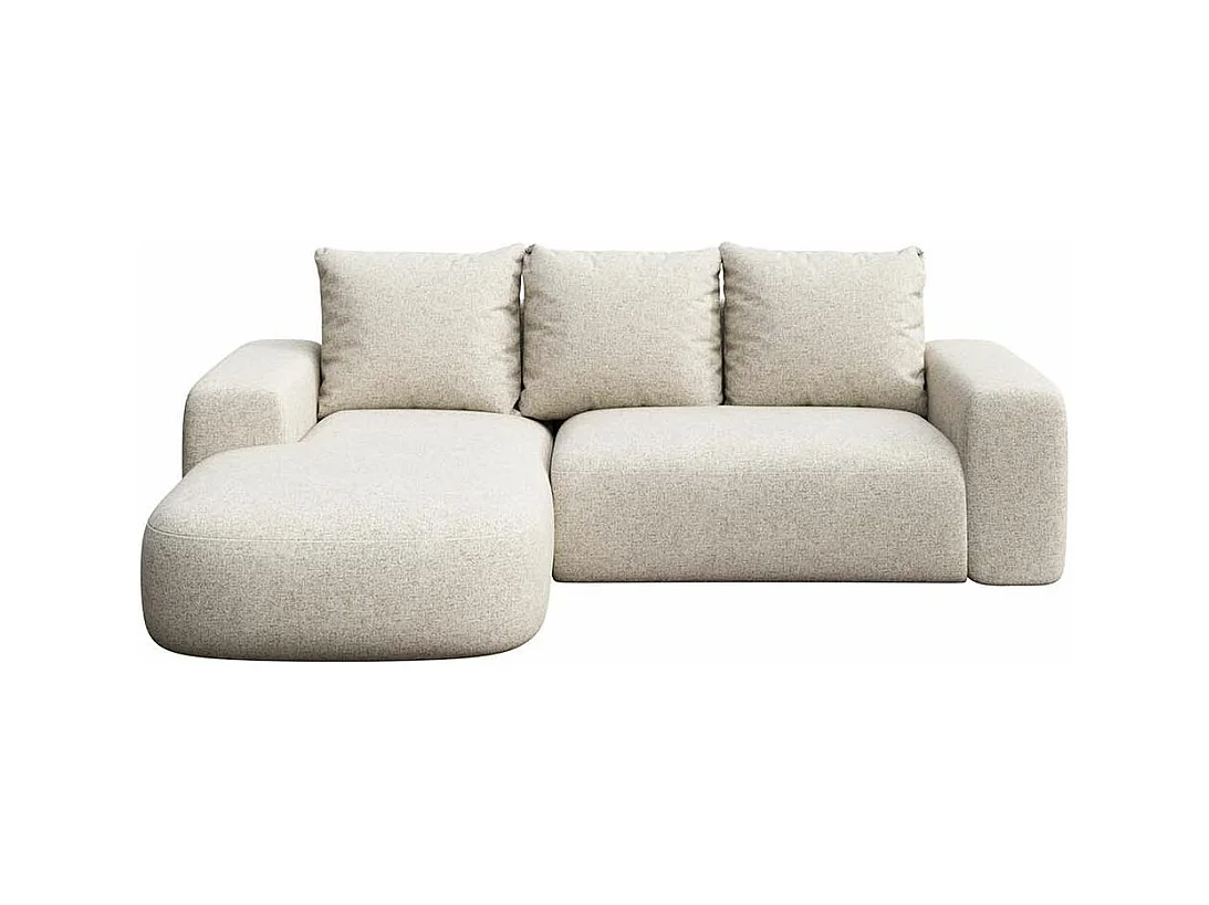 Monce chaise longue bank links lichtbeige