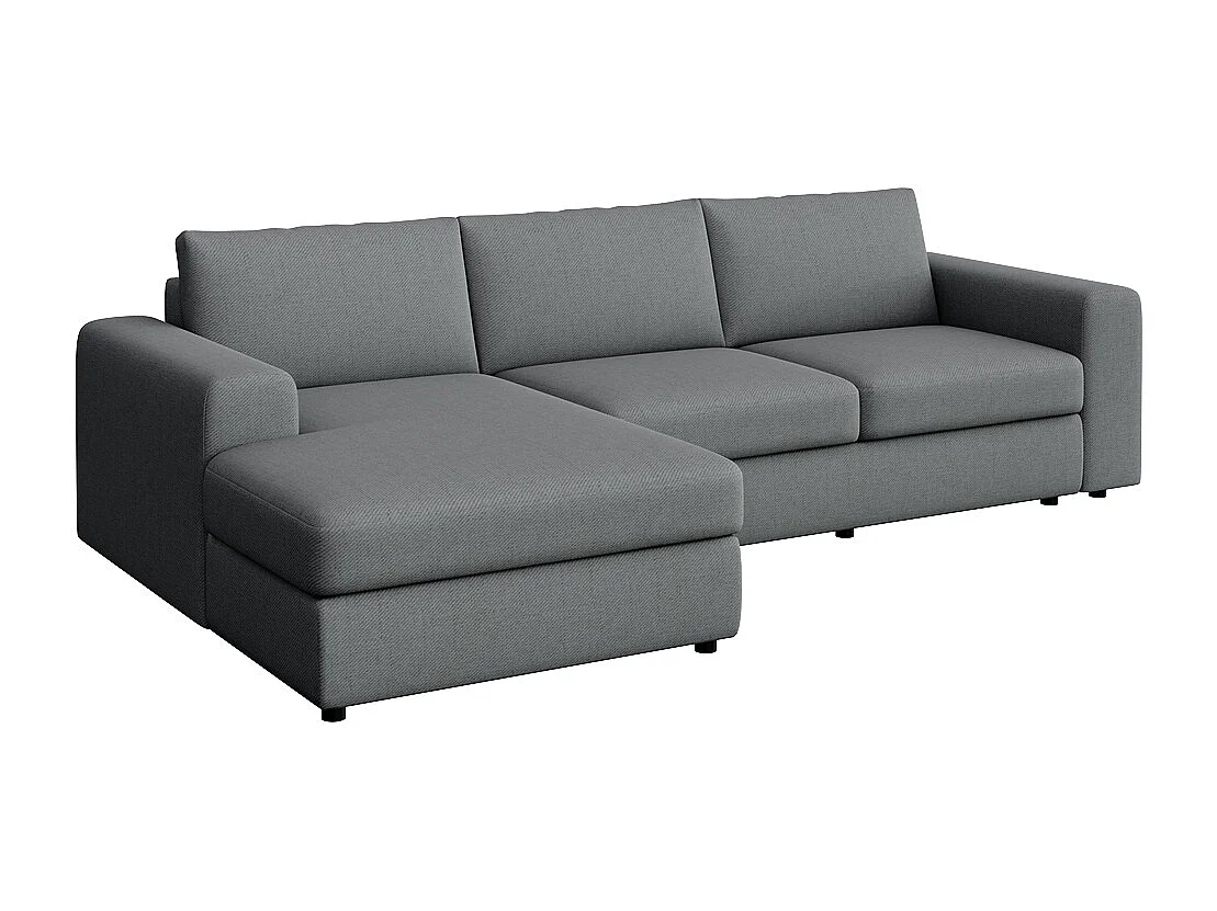 Rodier Grand Canapé d'angle gauche Baga gris