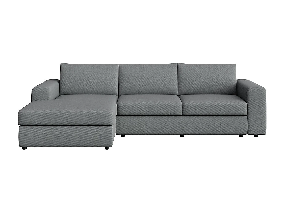 Rodier Grand Canapé d'angle gauche Baga gris