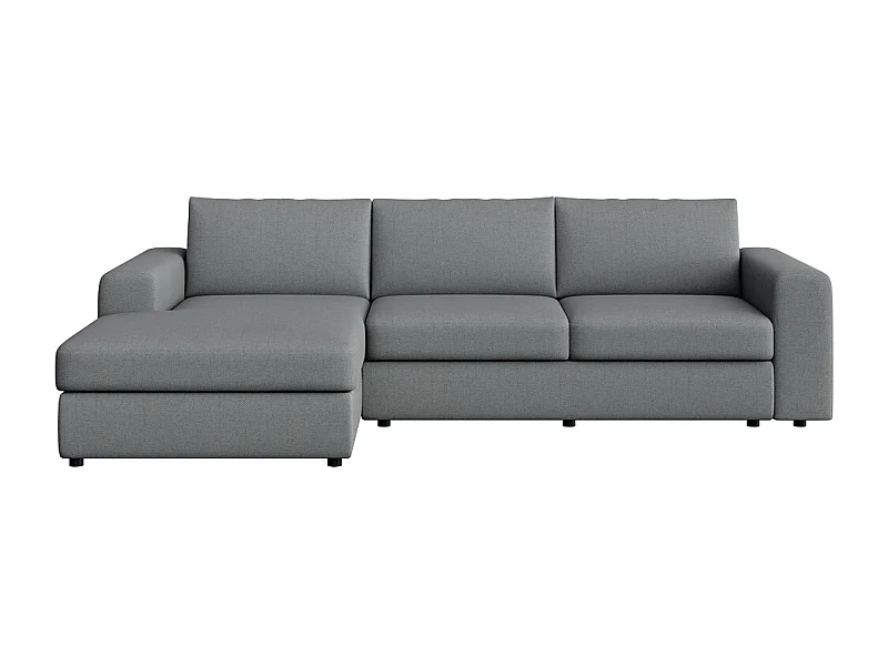 Rodier Grand Canapé d'angle gauche Baga gris