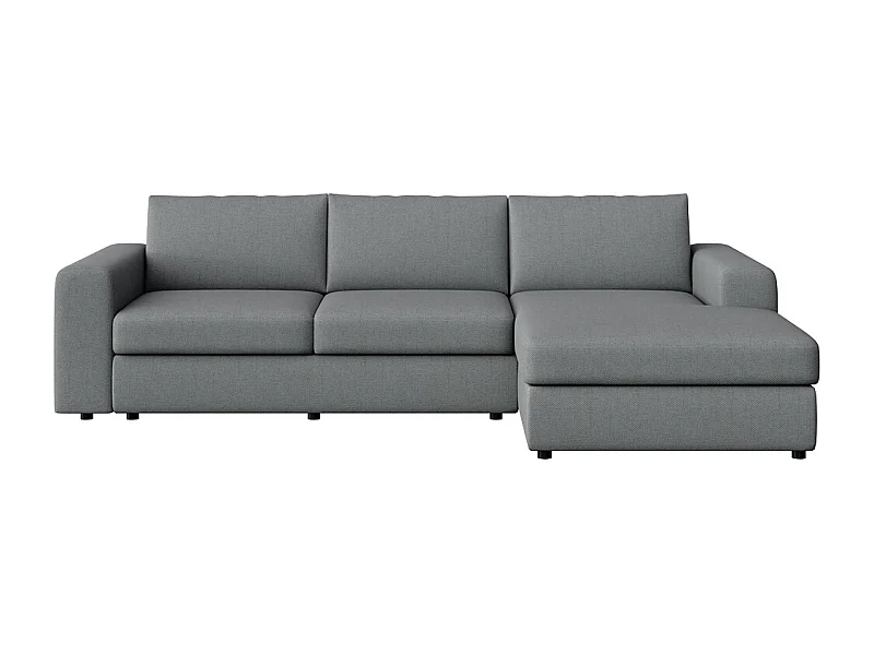 Rodier Grand canapé d'angle droit Baga gris