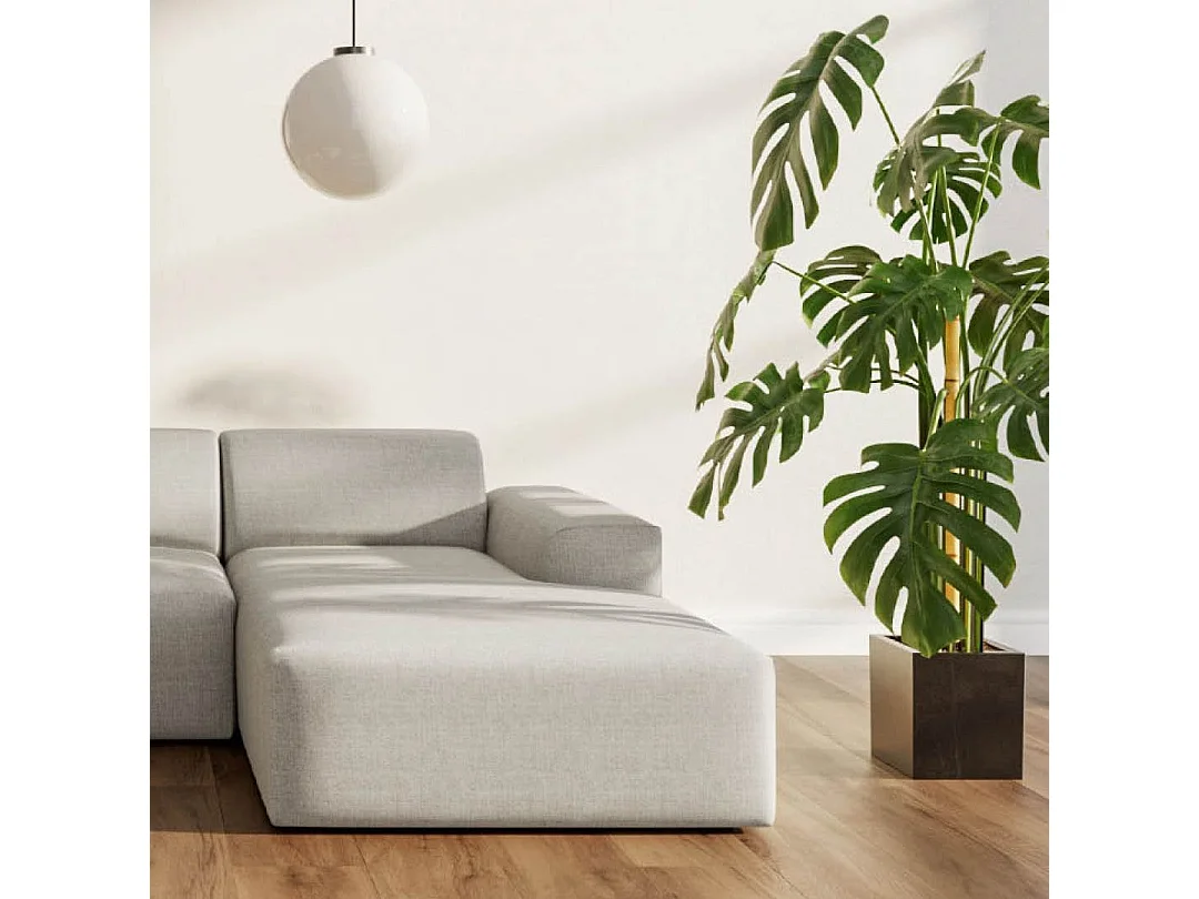 Rodier Canapé d'angle droit Villet beige clair