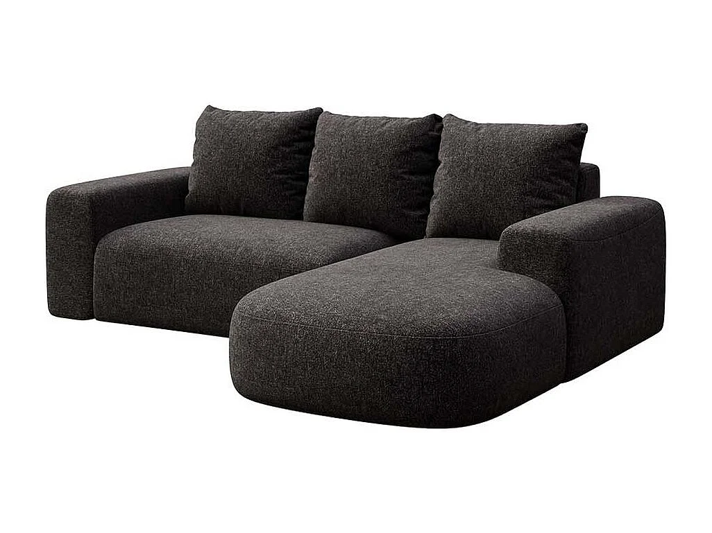 Rodier Canapé d'angle droit Monce anthracite