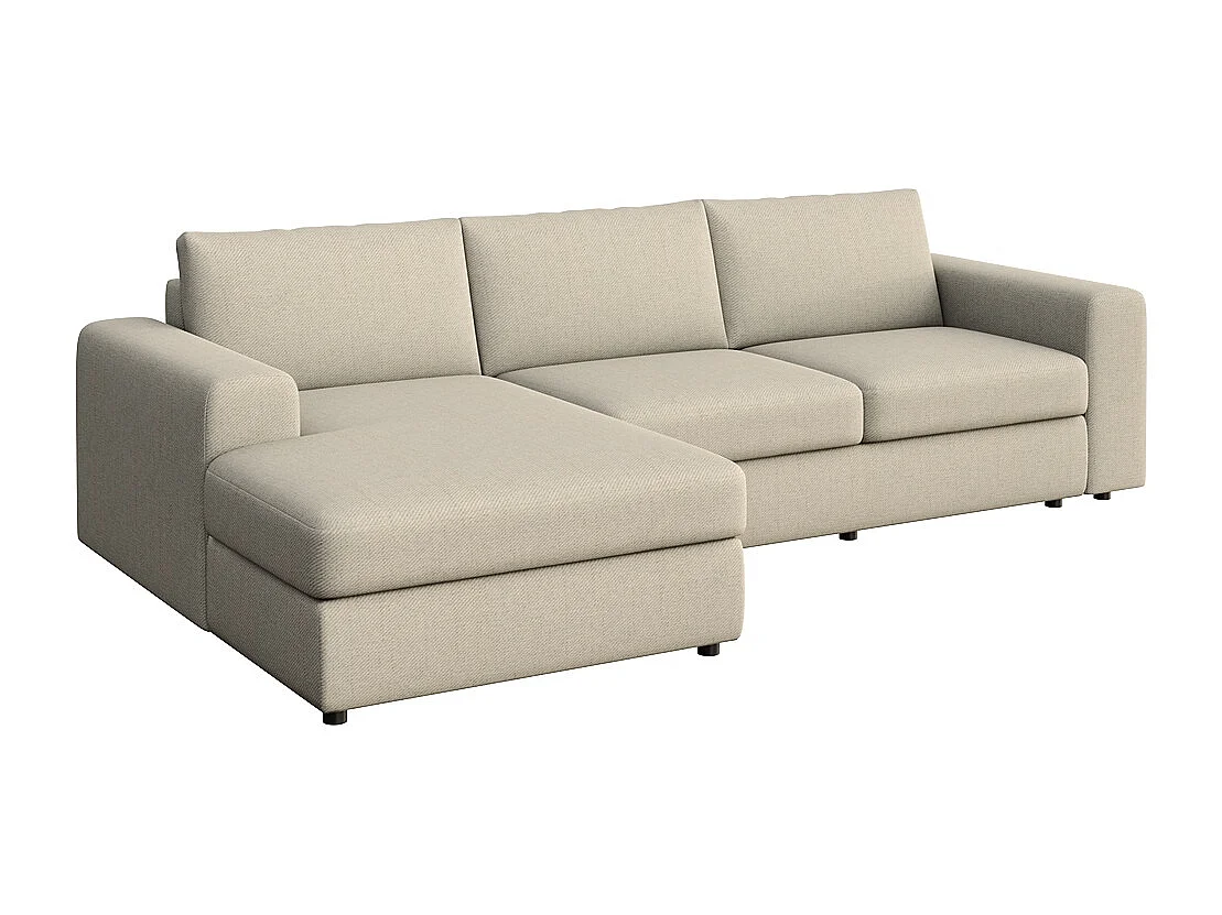 Rodier Grand Canapé d'angle gauche Baga beige