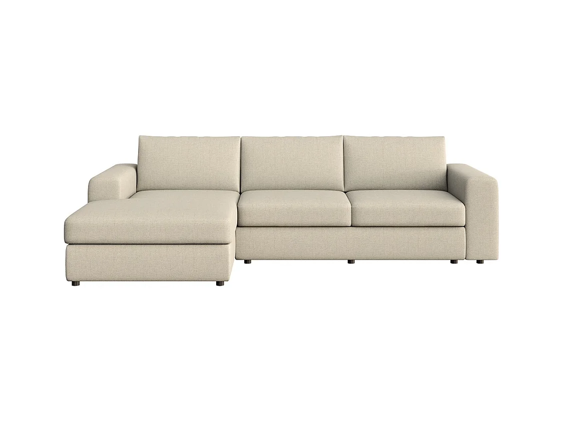 Rodier Grand Canapé d'angle gauche Baga beige