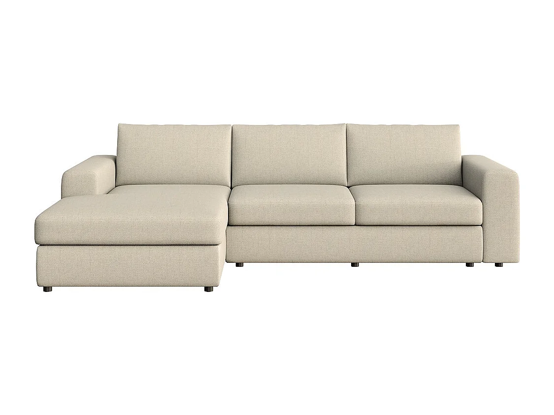 Rodier Grand Canapé d'angle gauche Baga beige