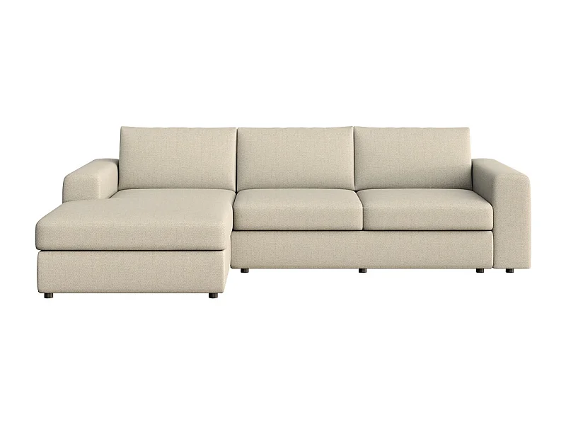 Rodier Grand Canapé d'angle gauche Baga beige