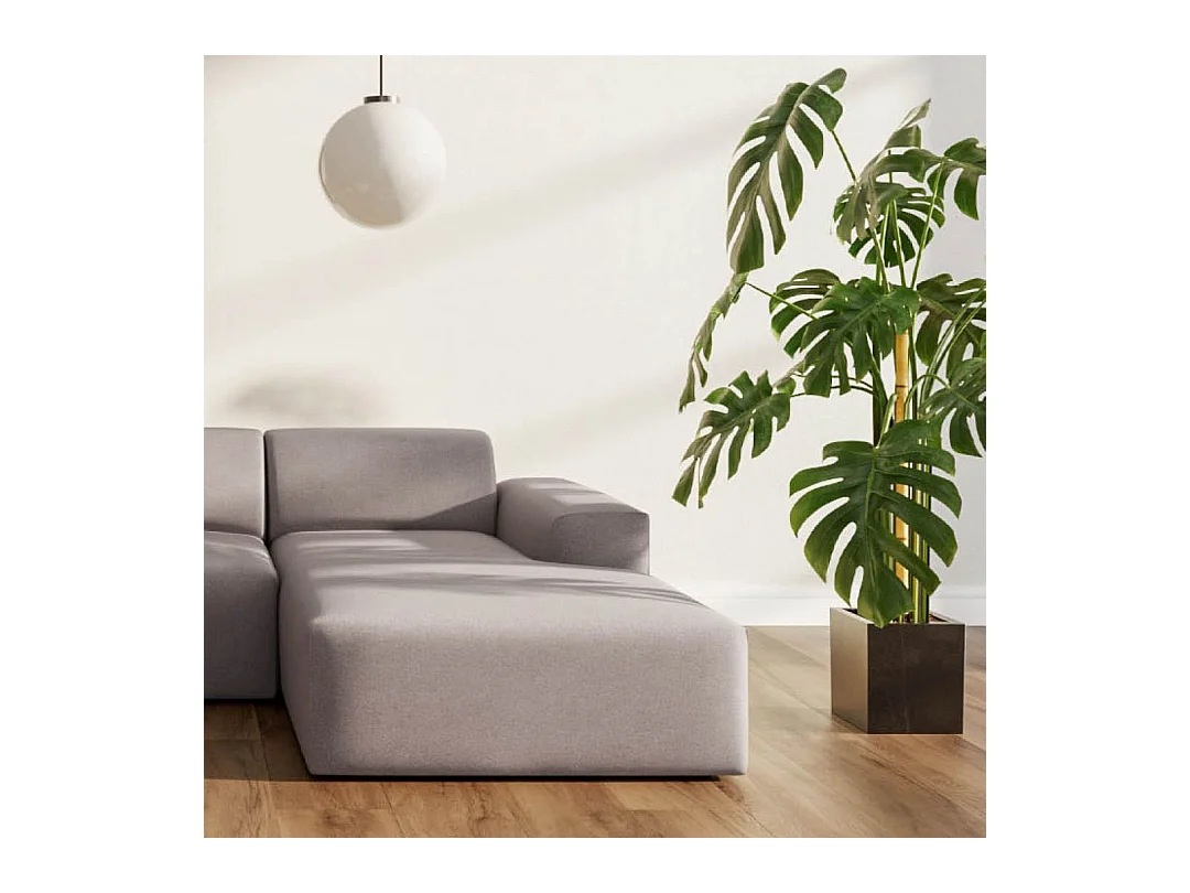 Rodier Canapé d'angle droit Villet gris cendré