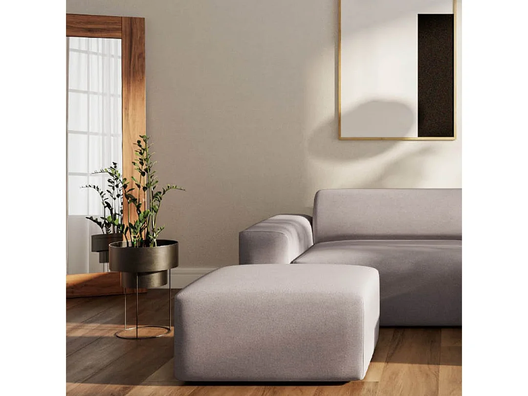 Rodier Canapé d'angle droit Villet gris cendré