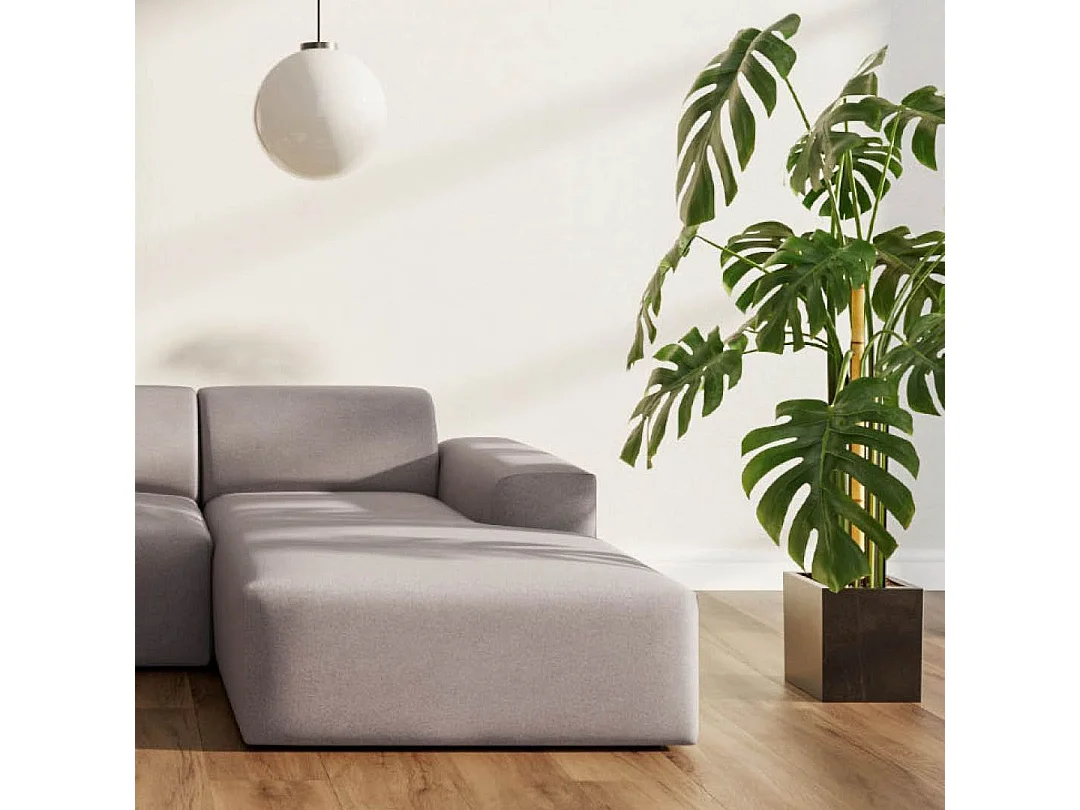 Rodier Canapé d'angle droit Villet gris cendré