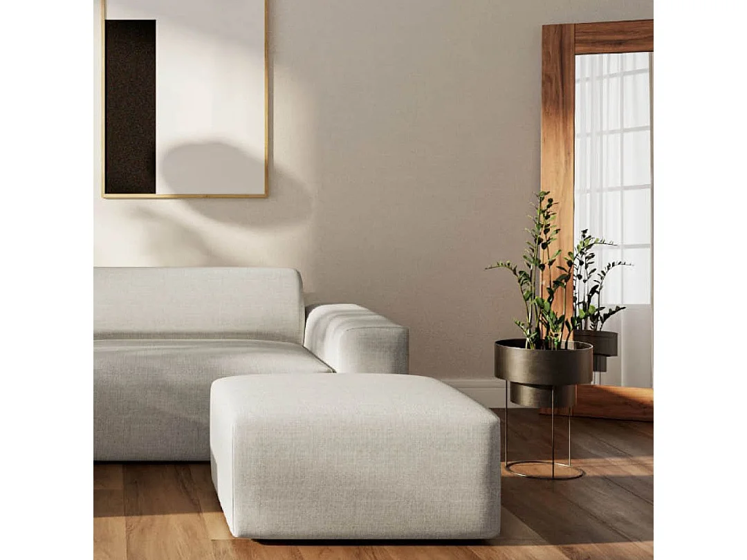 Rodier Canapé d'angle gauche Villet beige clair