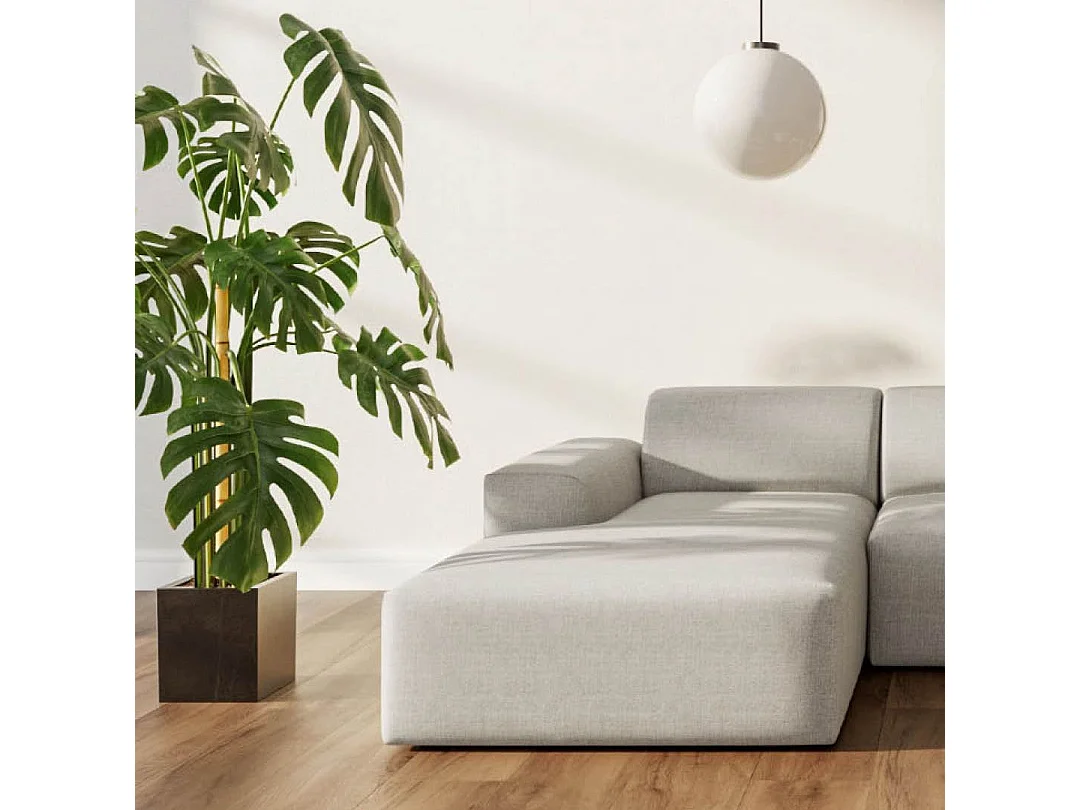 Rodier Canapé d'angle gauche Villet beige clair