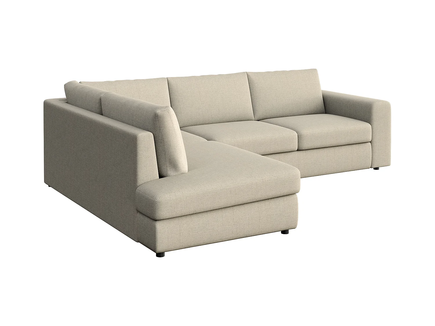 Rodier Canapé d'angle gauche Baga beige