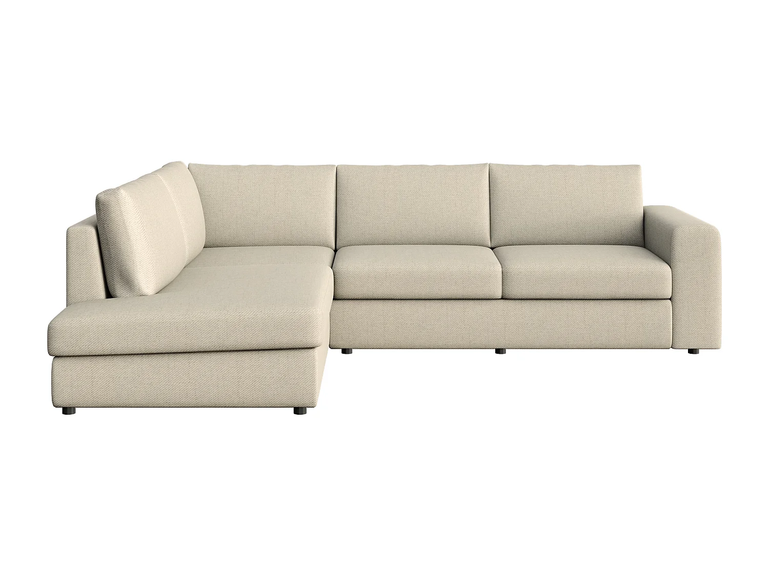 Rodier Canapé d'angle gauche Baga beige