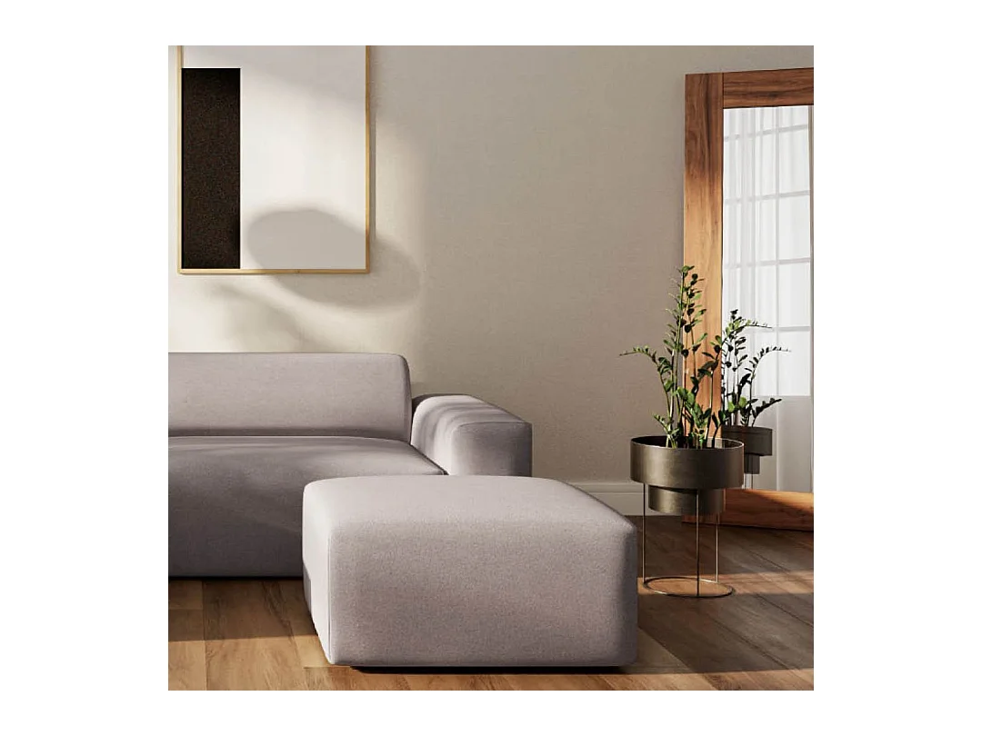 Rodier Canapé d'angle gauche Villet gris cendré