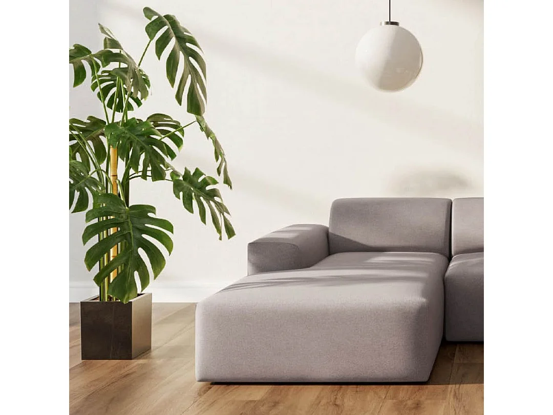 Rodier Canapé d'angle gauche Villet gris cendré