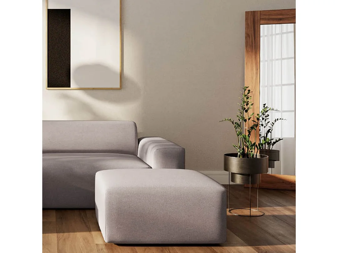 Rodier Canapé d'angle gauche Villet gris cendré