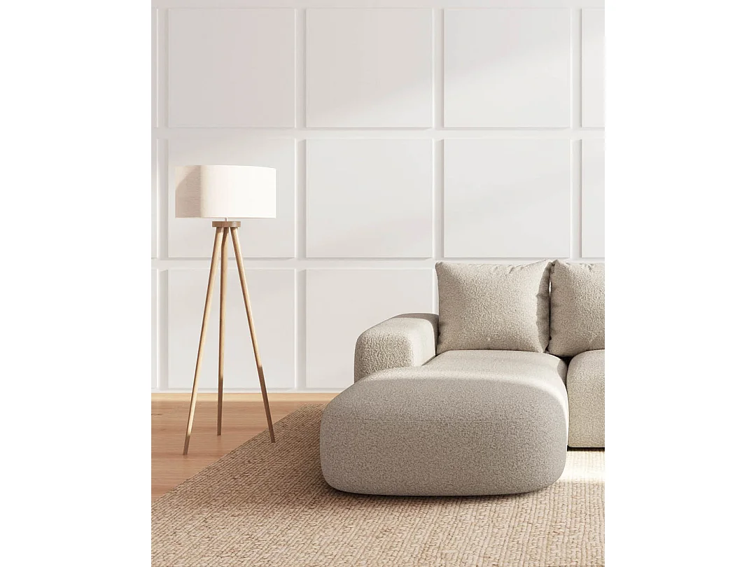 Rodier Canapé d'angle gauche Monce beige