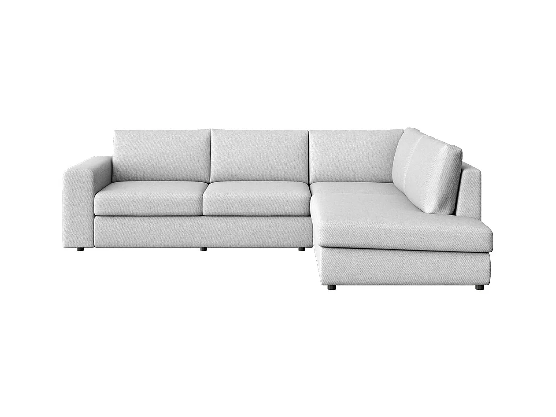 Rodier Canapé d'angle droit Baga gris clair