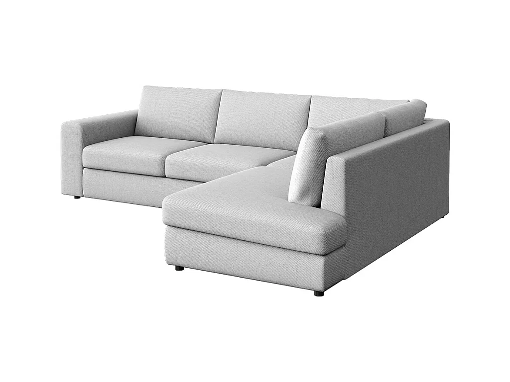 Rodier Canapé d'angle droit Baga gris clair