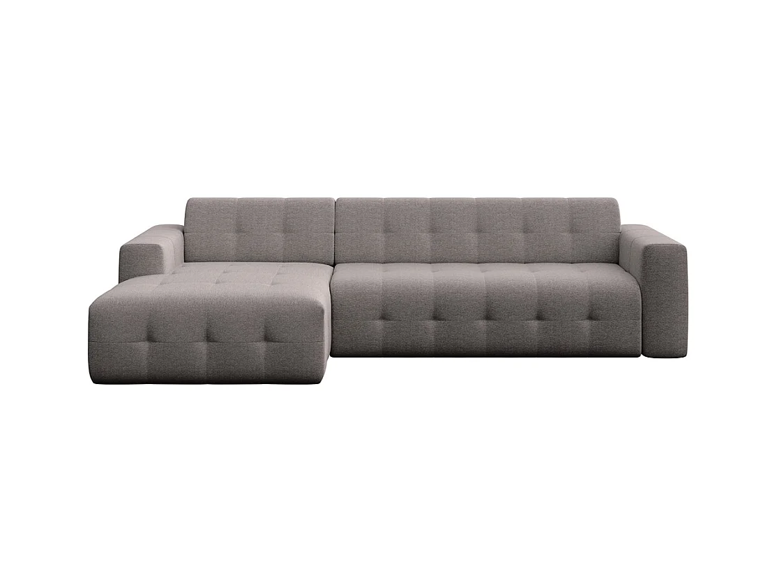 Rodier Grand Canapé d'angle gauche Tuil gris