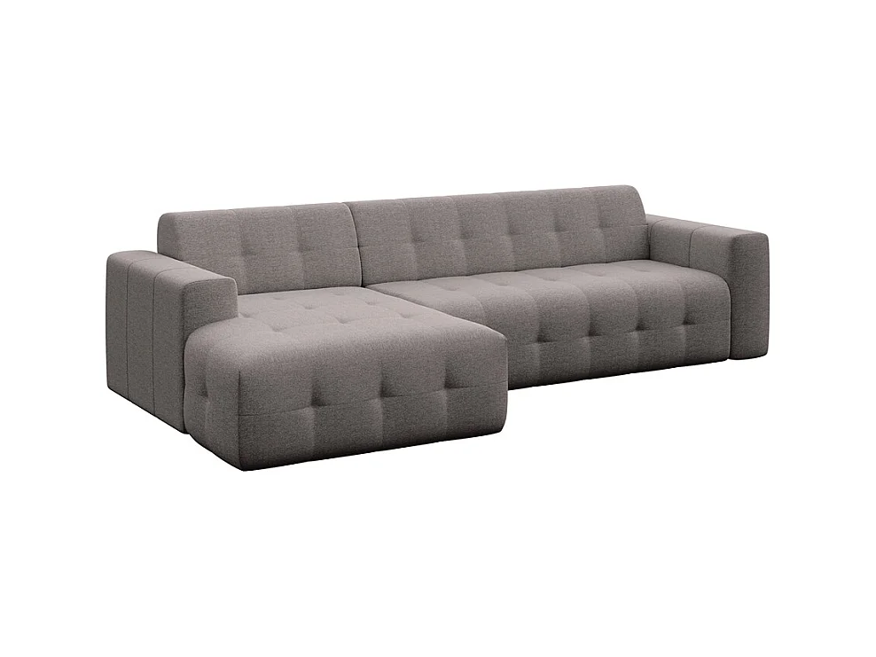 Rodier Grand Canapé d'angle gauche Tuil gris