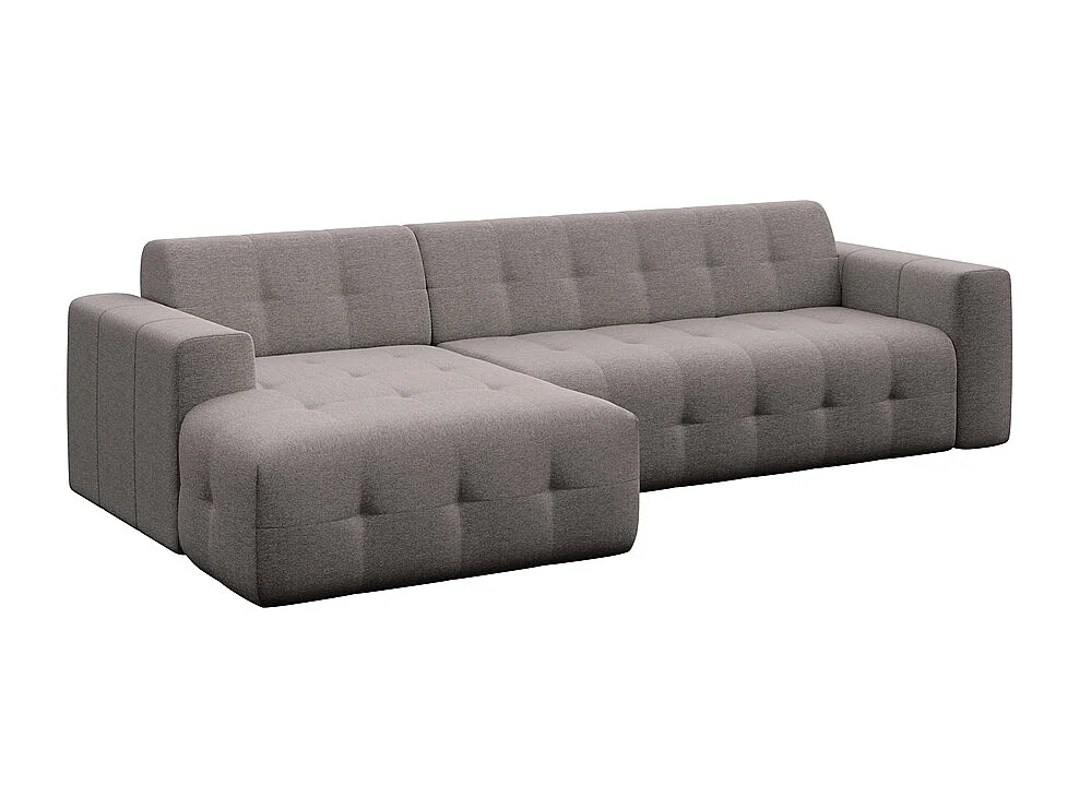 Rodier Grand Canapé d'angle gauche Tuil gris