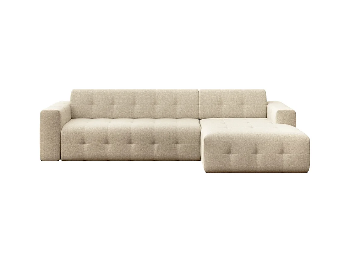 Rodier Grand canapé d'angle droit Tuil beige