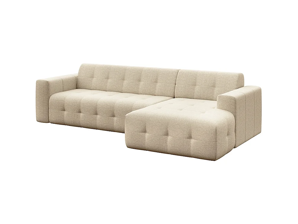 Rodier Grand canapé d'angle droit Tuil beige