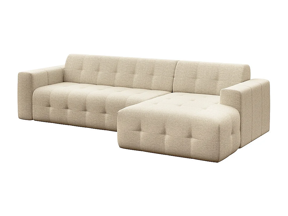 Rodier Grand canapé d'angle droit Tuil beige