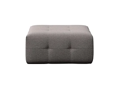 Tuil elegant poef grijs