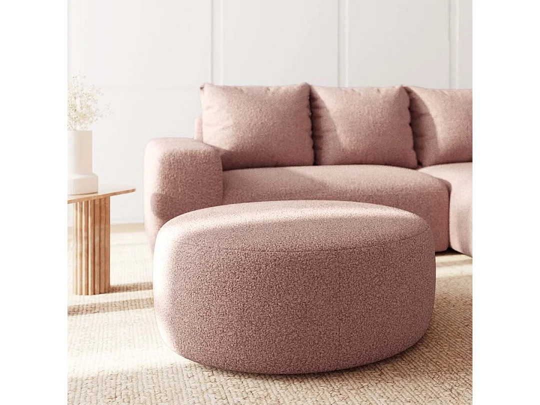 Rodier Pouf Monce rose pastel