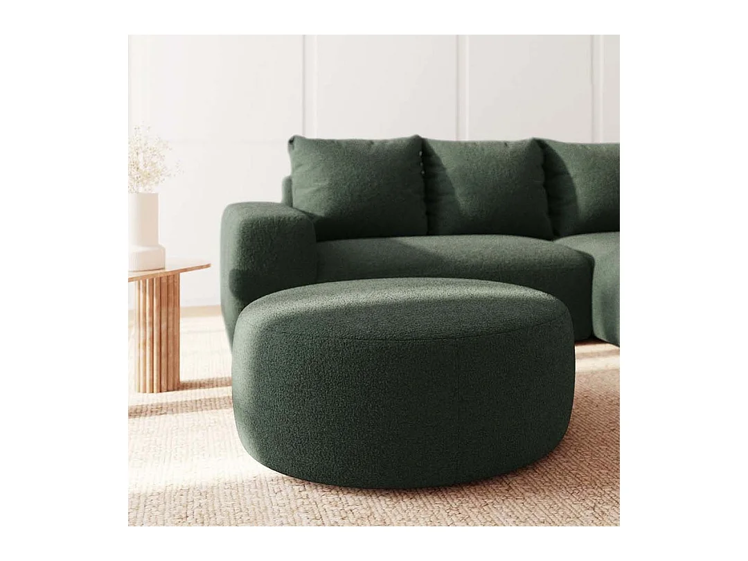 Rodier Pouf Monce vert bouteille