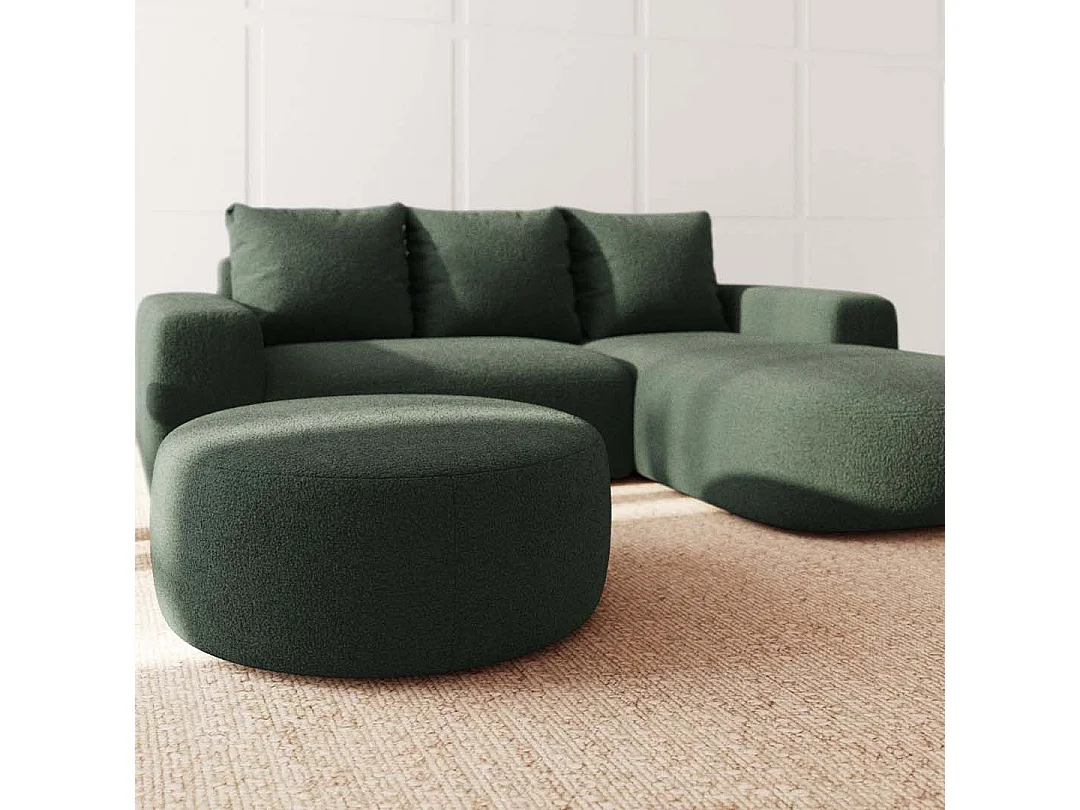 Rodier Pouf Monce vert bouteille