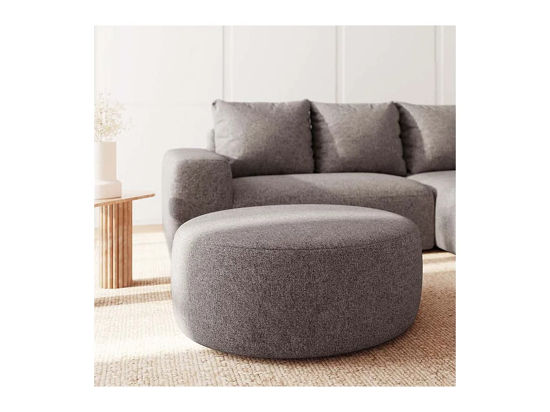 Rodier Pouf Monce gris clair