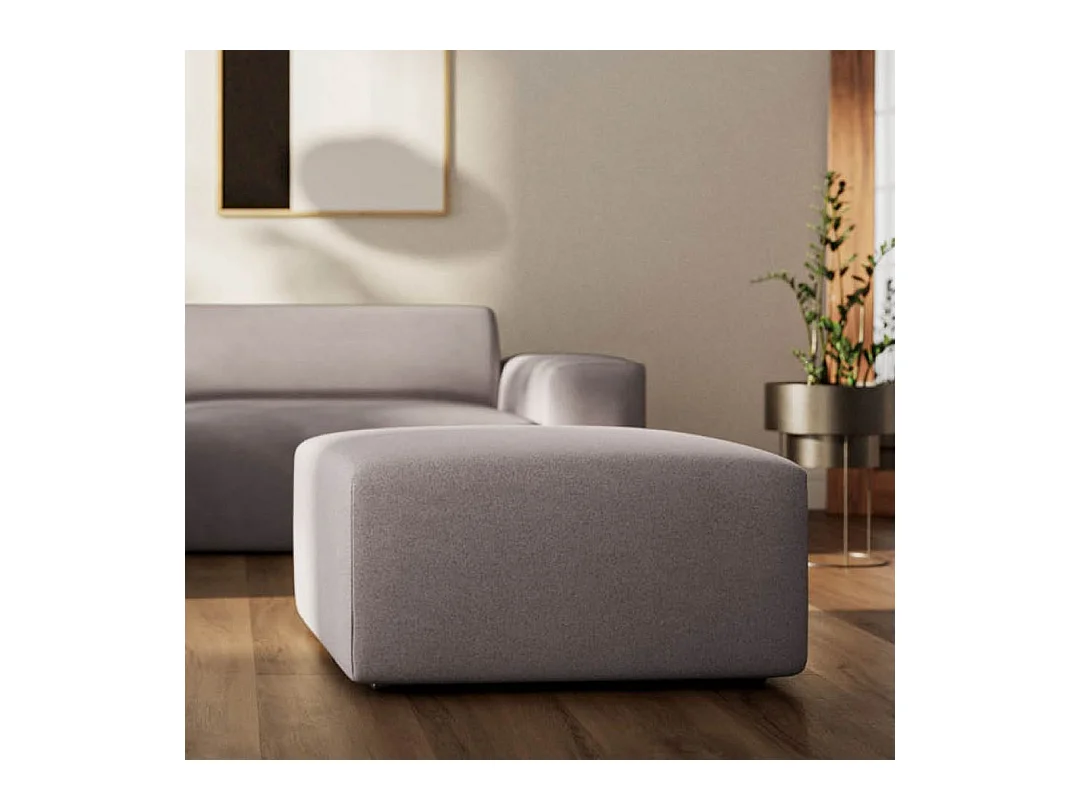 Rodier Pouf Villet gris cendré
