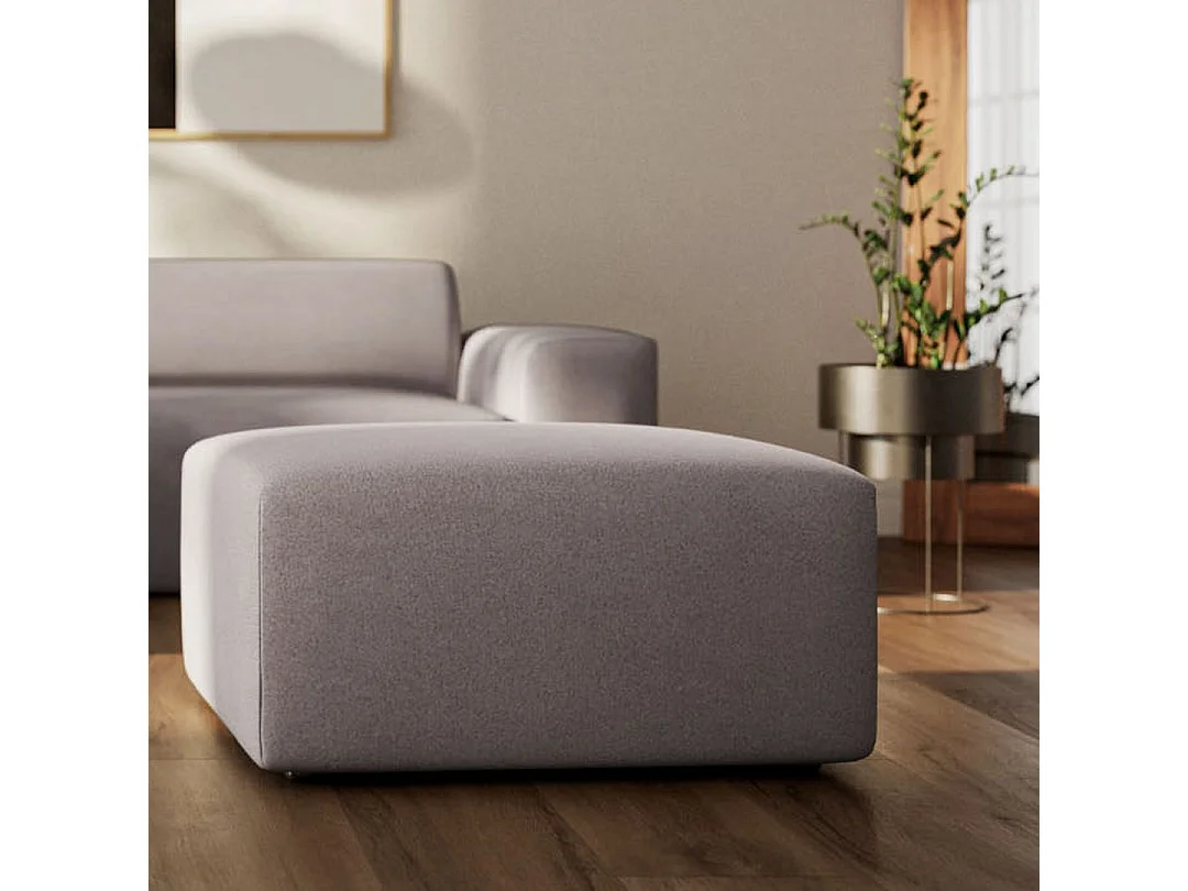 Rodier Pouf Villet gris cendré