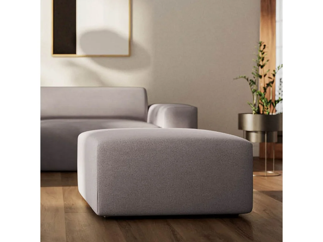 Rodier Pouf Villet gris cendré