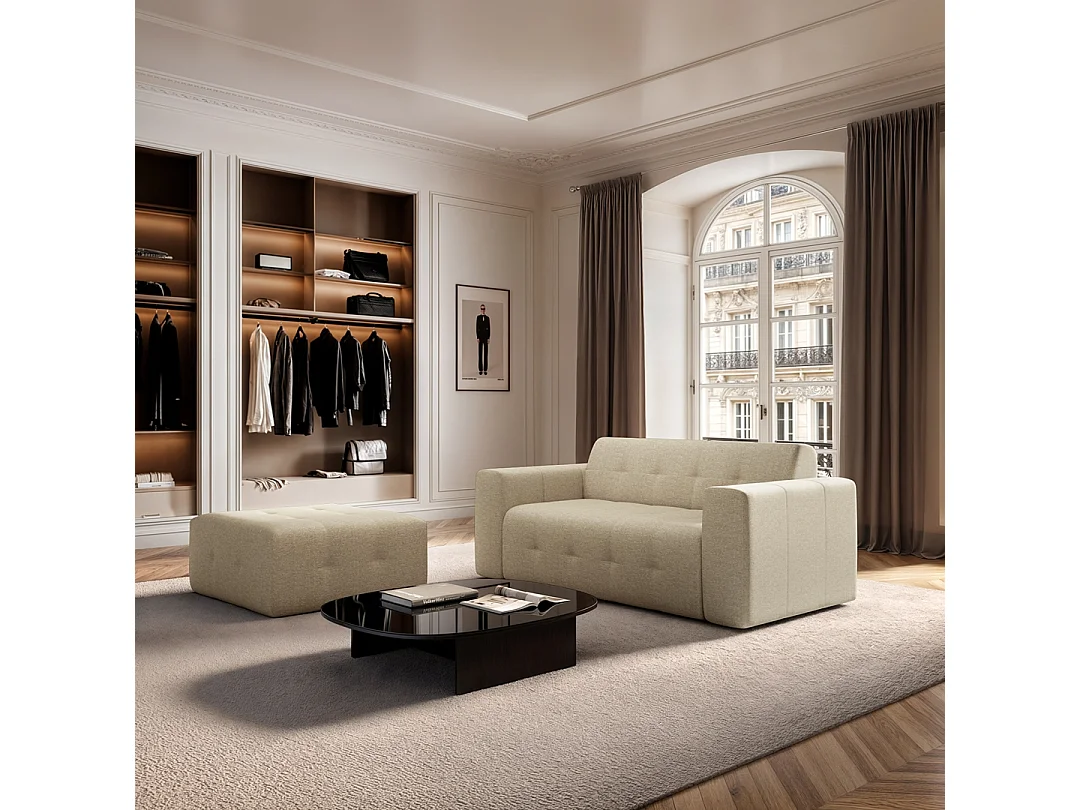 Rodier Pouf Tuil beige